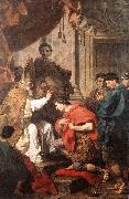 SUBLEYRAS, Pierre St Ambrose Converting Theodosius wt USA oil painting artist